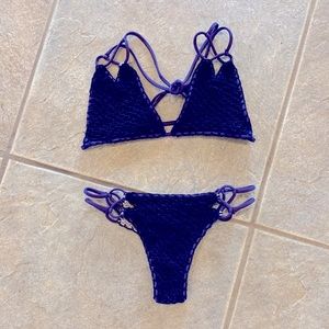 Gorgeous Acacia swim set in deep purple